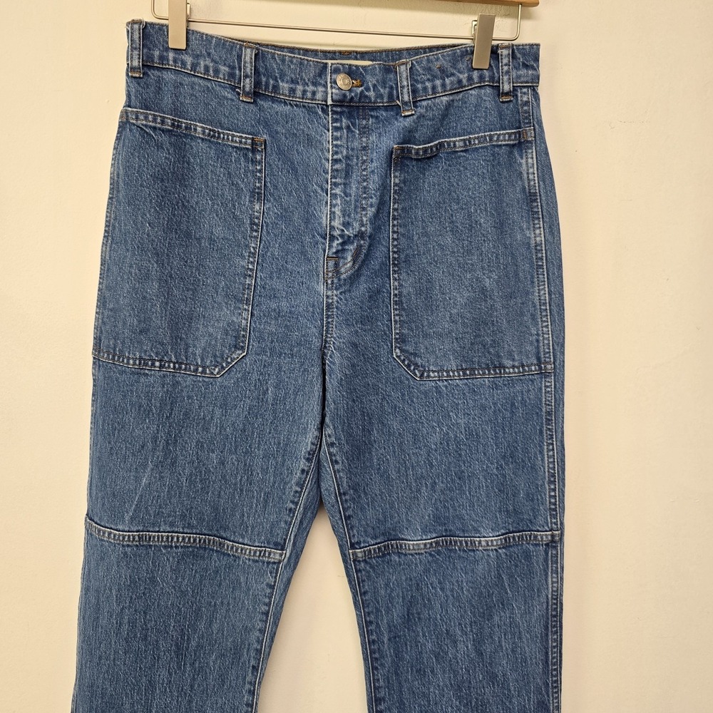 Madewell 90s Straight Cargo Jean Size 30 Denim Womens Straight Leg Utility Pant - Picture 4 of 12